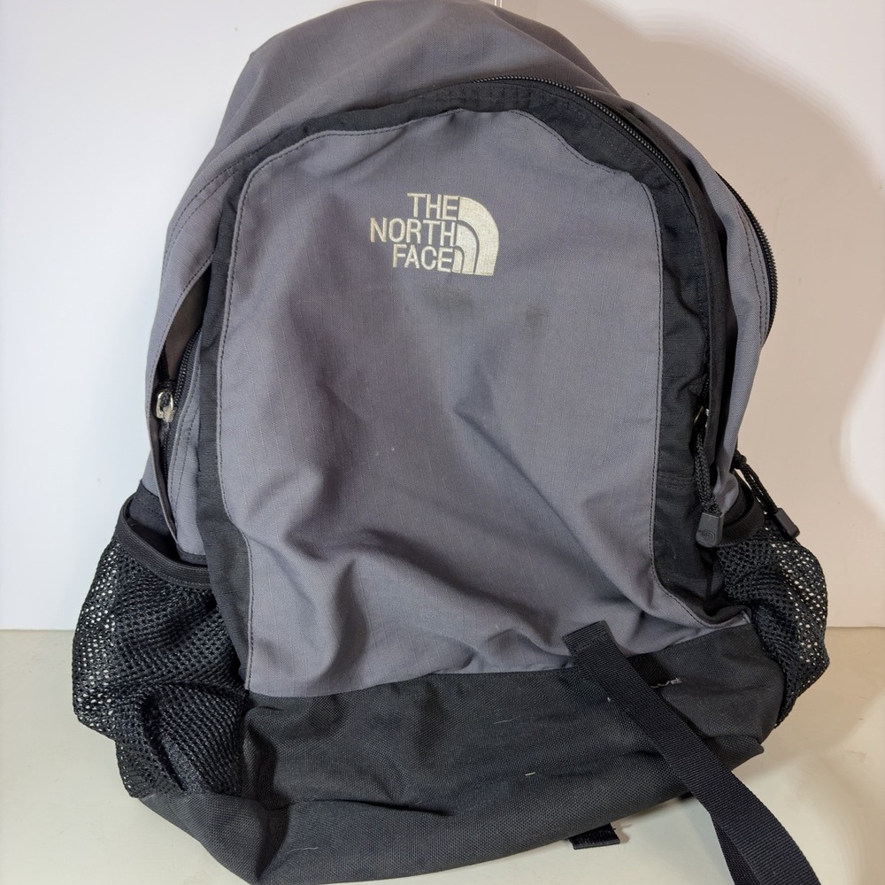 The North Face Mojave Backpack Gray Black Laptop Outdoor Hiking School Bag